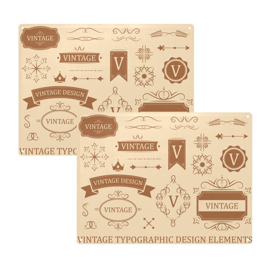Custom Tin Sign — 16 × 12 in (Set of Two) — supplier reference image