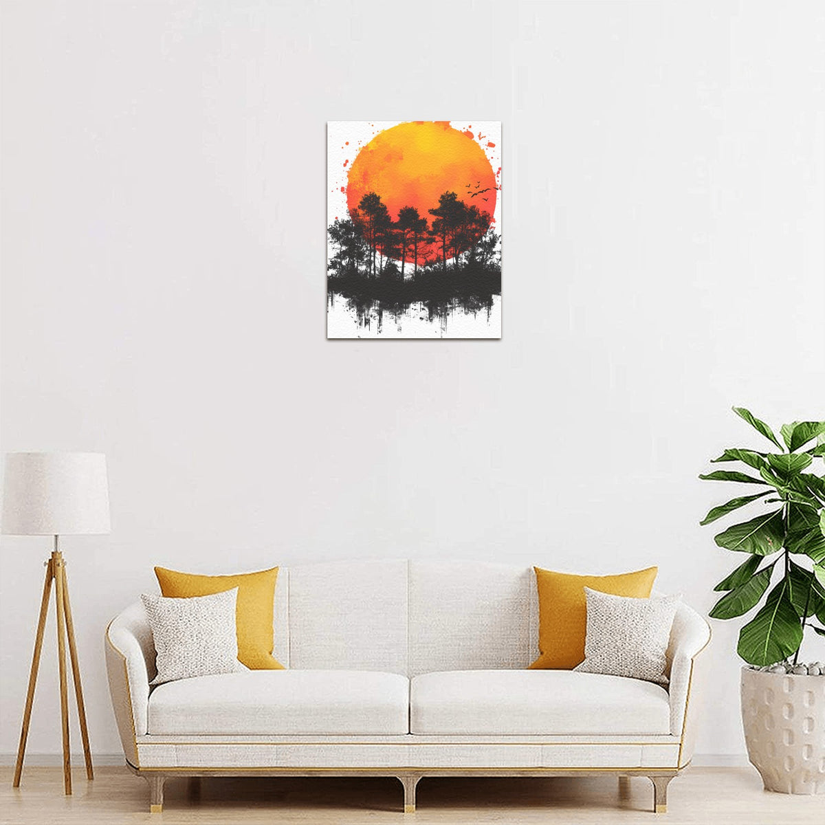 Custom Framed Canvas Print — 8 × 10 in — supplier reference image