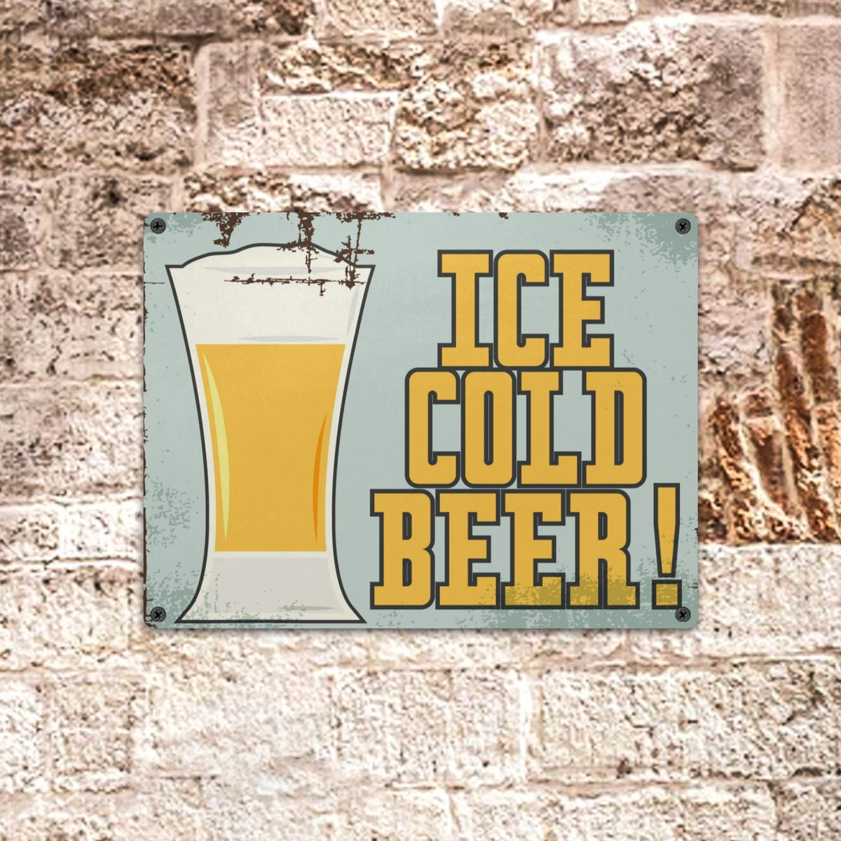 Custom Tin Sign — 16 × 12 in — supplier reference image